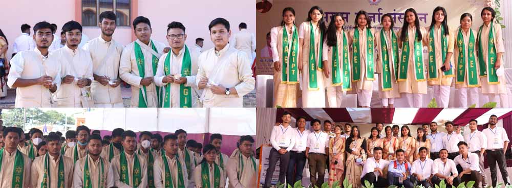 Students of Assam Energy Institute, Sivasagar on the Convocation Day