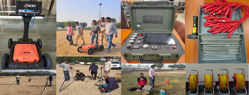 Facilities for Ground Penetrating Radar (GPR) System and Multi-channel Analysis of Surface Wave (MASW)