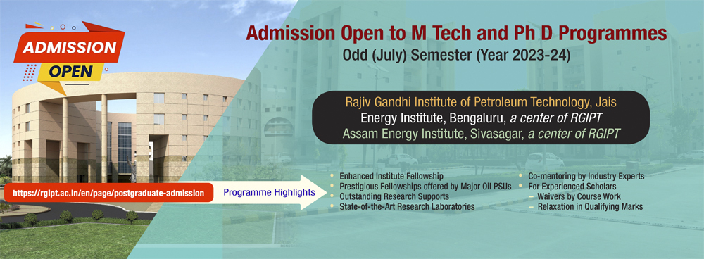Rajiv Gandhi Institute of Petroleum Technology - Embracing a New Vision for Postgraduate and Doctoral Education