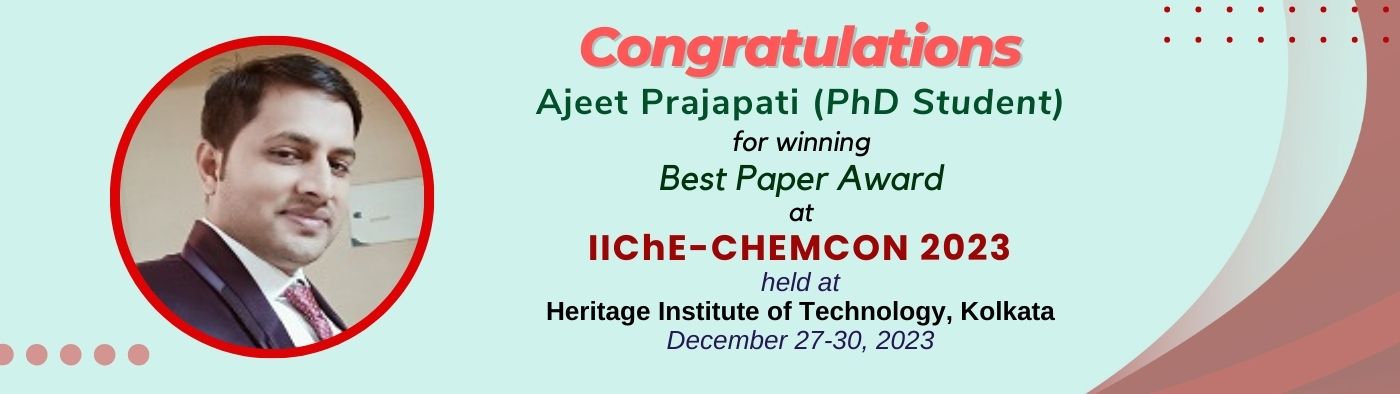 KUDOS to Ajeet Kumar Prajapati || Department wishes you even more success in future !