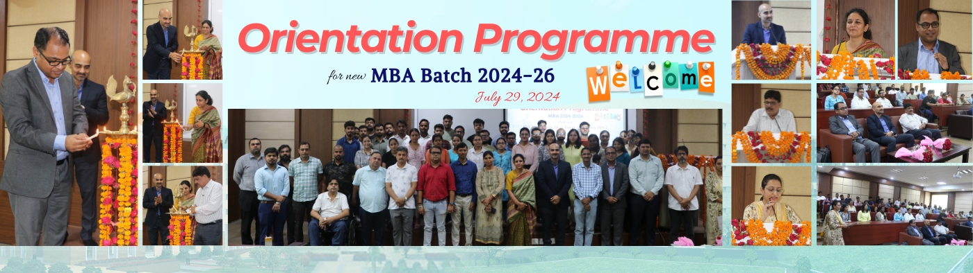 Glimpses of the Orientation Ceremony for new MBA Batch 2024-26 || July 29, 2024