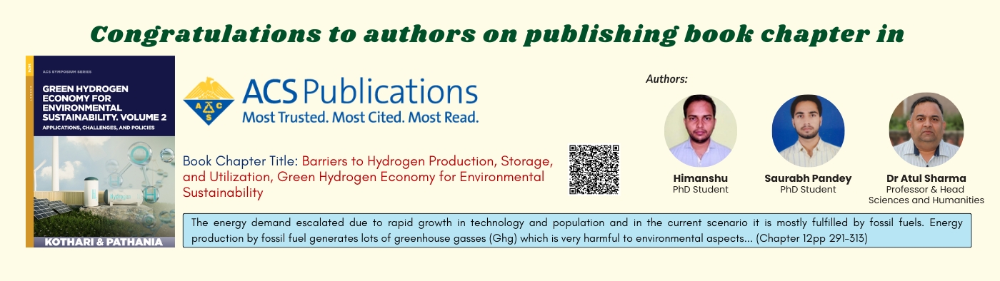 Kudos to all authors for publishing book chapter in ACS Publications