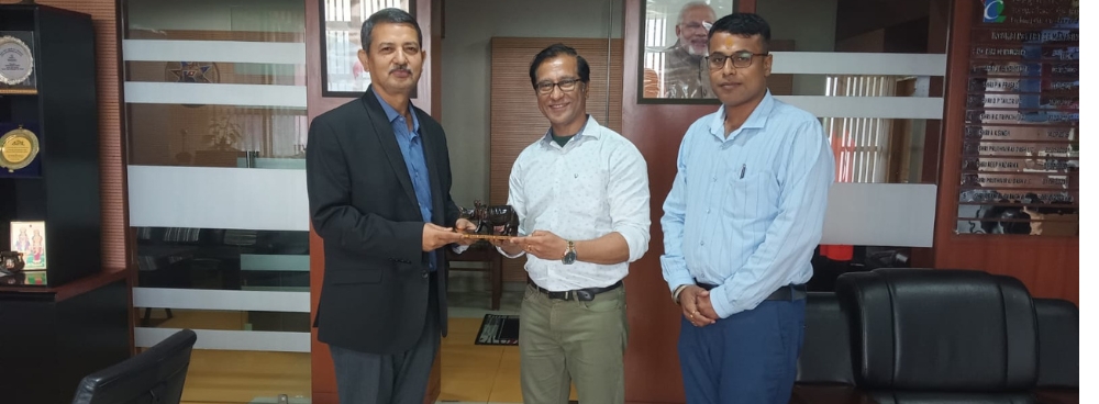 Hon'ble Director, RGIPT interacts with Shri Pranjal Changmai, MD, Brahmaputra Cracker and Polymer Limited (BCPL) on May 26, 2025 for building strong industry-academia collaboration