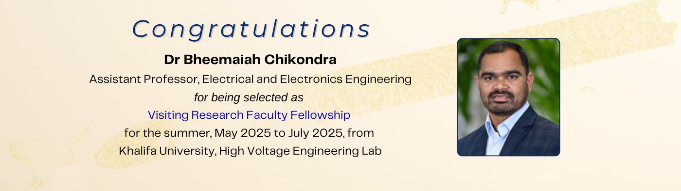 Congratulations Dr Bheemaiah Chikondra!