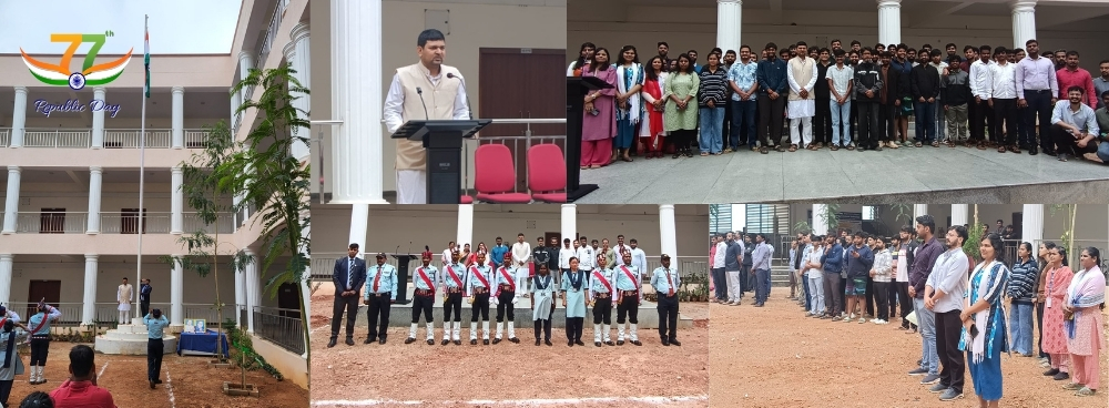 Glimpses of 77th Republic Day Celebration at RGIPT Bengaluru Campus