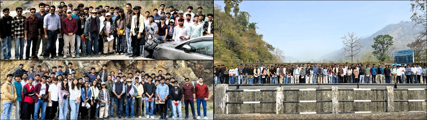 B Tech (2024–28) students gained hands-on exposure through an industrial visit to IDT and KDMIPE (ONGC) and a field study of Dehradun’s geological features, guided by esteemed faculty and experts