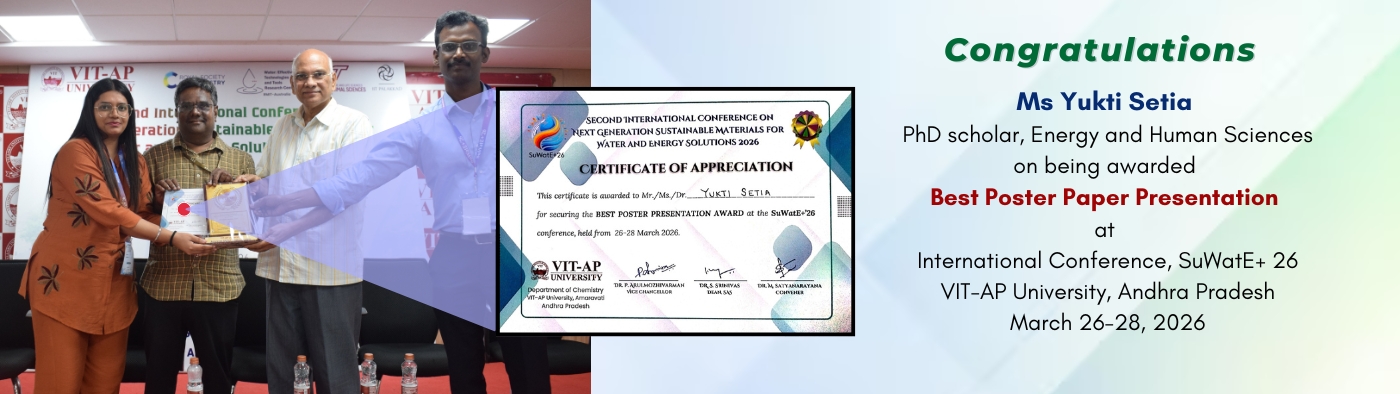 Kudos to Ms Yukti Setia!