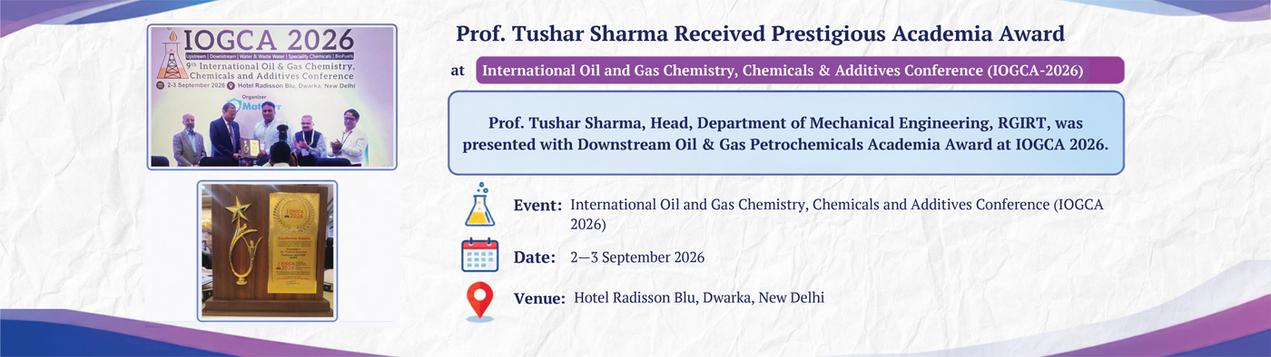 Kudos to Professor Tushar Sharma