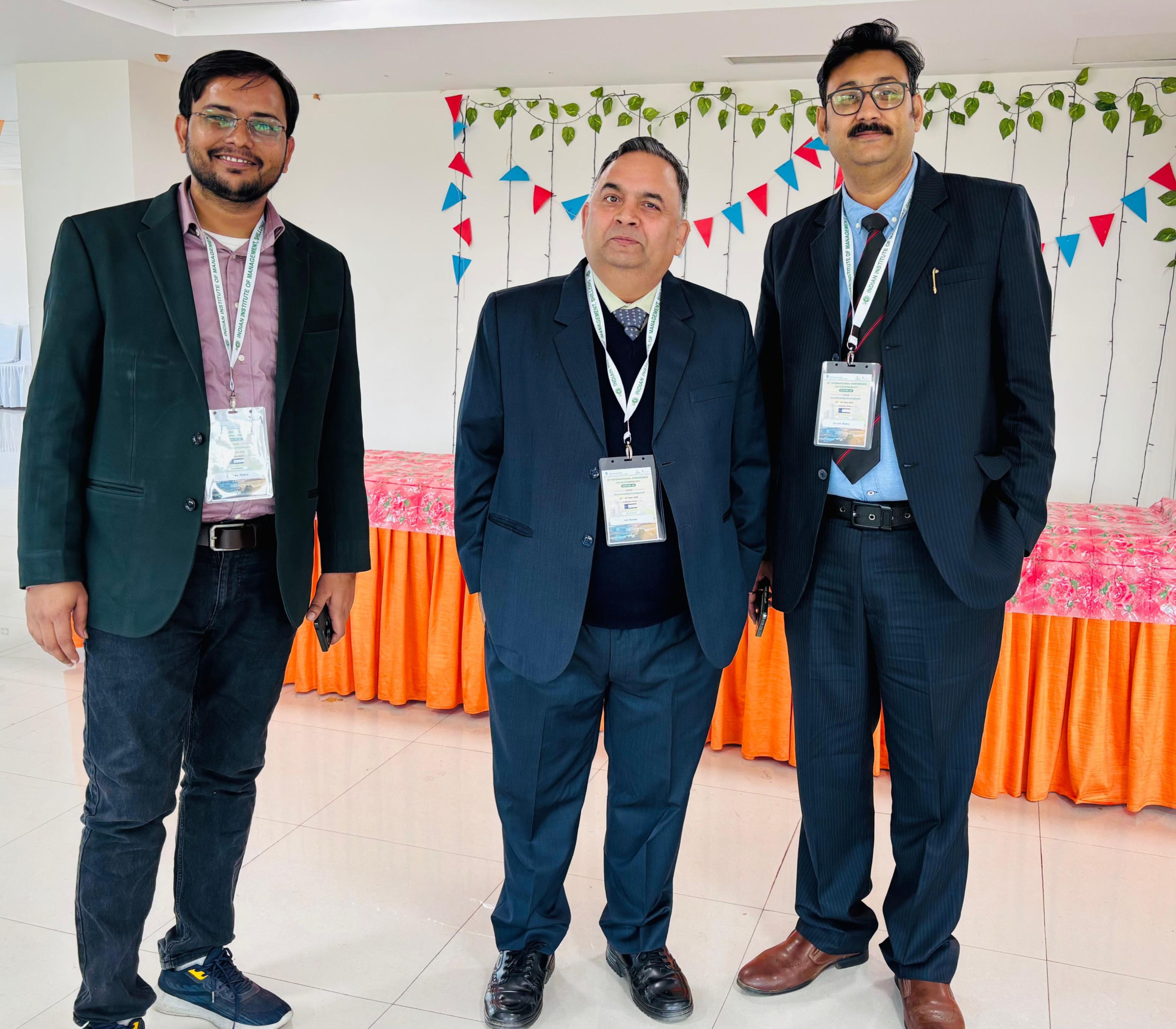 Professor Atul Sharma and Dr Saurabh Mishra at SUSCON-XII, IIM Shillong