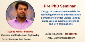 Pre PhD Seminar of Sujeet Kumar Pandey