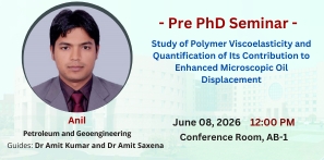 Pre-PhD Seminar of Mr Anil