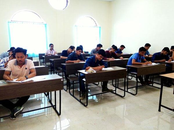 Students during examination
