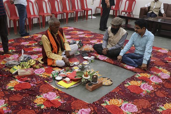 Inauguration Puja of Workshop cum Incubation Center Building