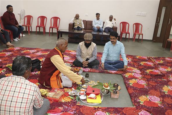 Inauguration Puja of Workshop cum Incubation Center Building