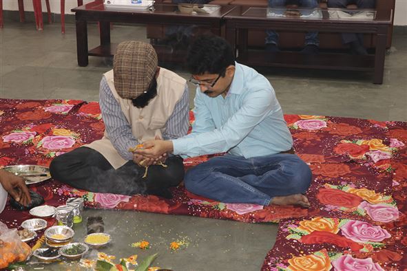 Inauguration Puja of Workshop cum Incubation Center Building