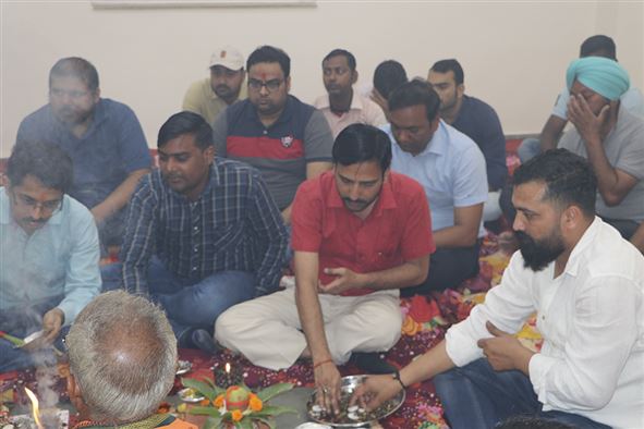 Inauguration Puja of Workshop cum Incubation Center Building