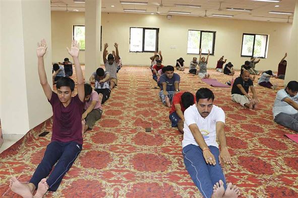 Celebration of Ninth International Yoga Day at RGIPT Jais